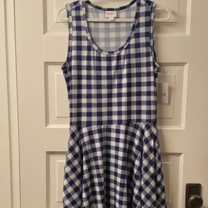 NWT LuLaRoe Nicki Plaid Tank Dress